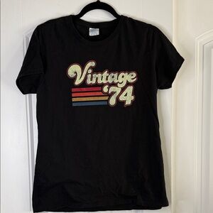 Vintage '74 Graphic Tee - Black